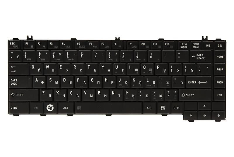 Клавиатура для ноутбука TOSHIBA Satellite L600 черный, черный фрейм (KB311958)