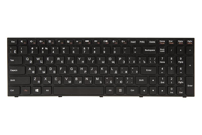 Клавиатура для ноутбука IBM/LENOVO IdeaPad G50-30 черный, черный фрейм (KB311903)