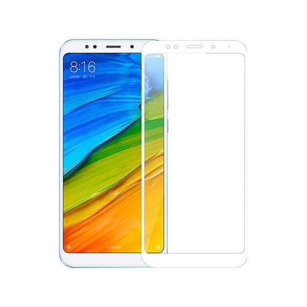 Защитное стекло Full screen PowerPlant для Xiaomi Redmi 5, White (GL605545)