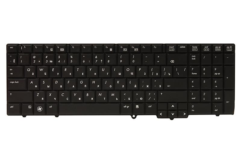 Клавиатура для ноутбука HP 6540B, 6545B, 6550B черный, черный фрейм (KB310586)
