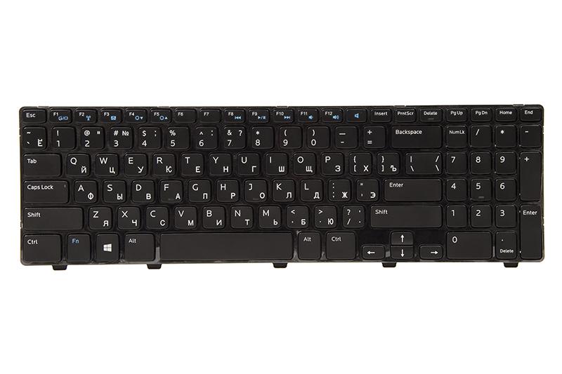 Клавиатура для ноутбука DELL Inspiron 15: 3521; Vostro: 2521 черный, черный фрейм (KB310135)