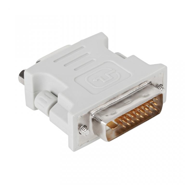 Переходник PowerPlant DVI-D M - VGA F, белый (CA910298)