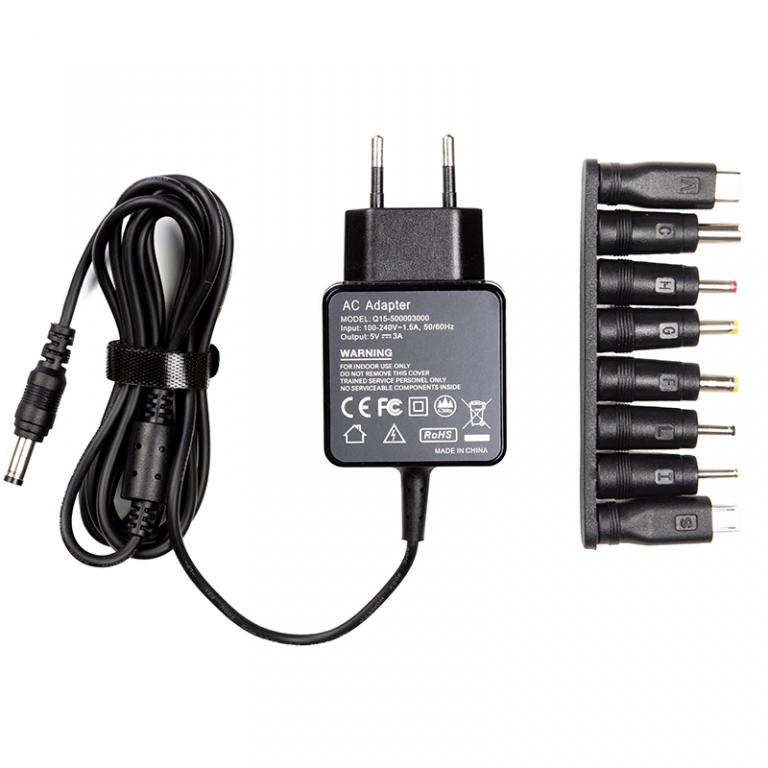 Универсальный блок питания PowerPlant Q15 220V, 15W 5V 3A (NA700219)