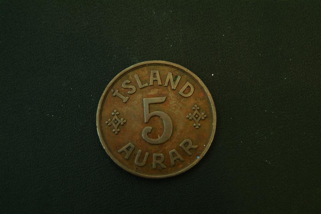 Исландия 5 эйре 1940 КМ 7.2