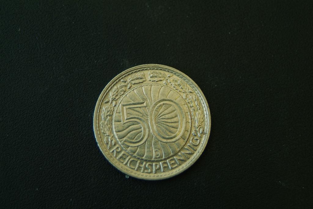 Германия 50 пфеннигов 1928D КМ 49