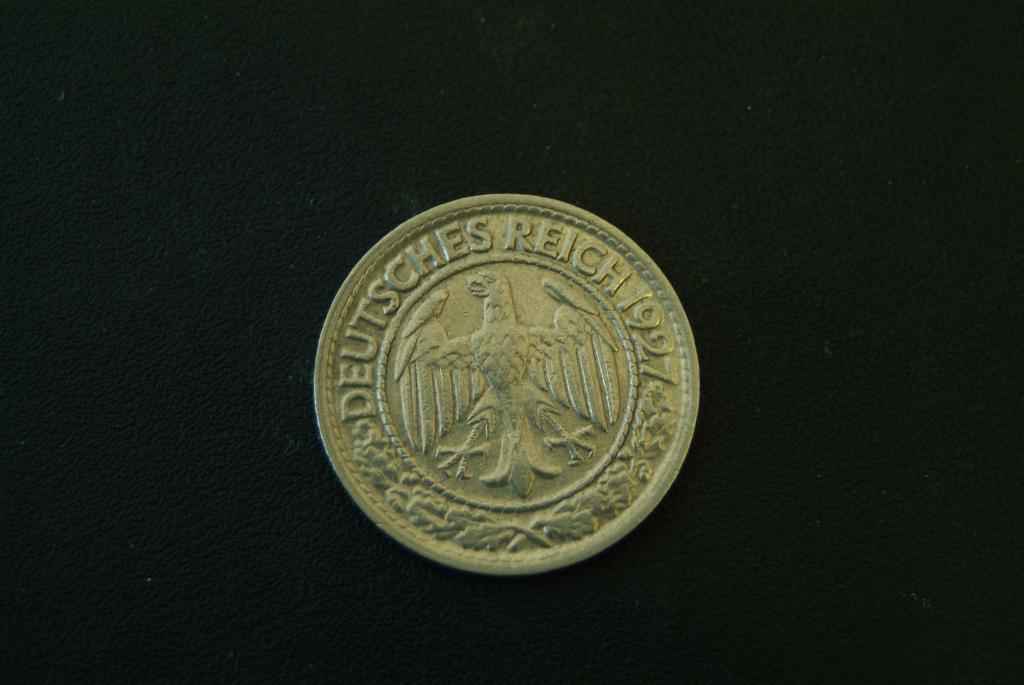 Германия 50 пфеннигов 1927D КМ 49