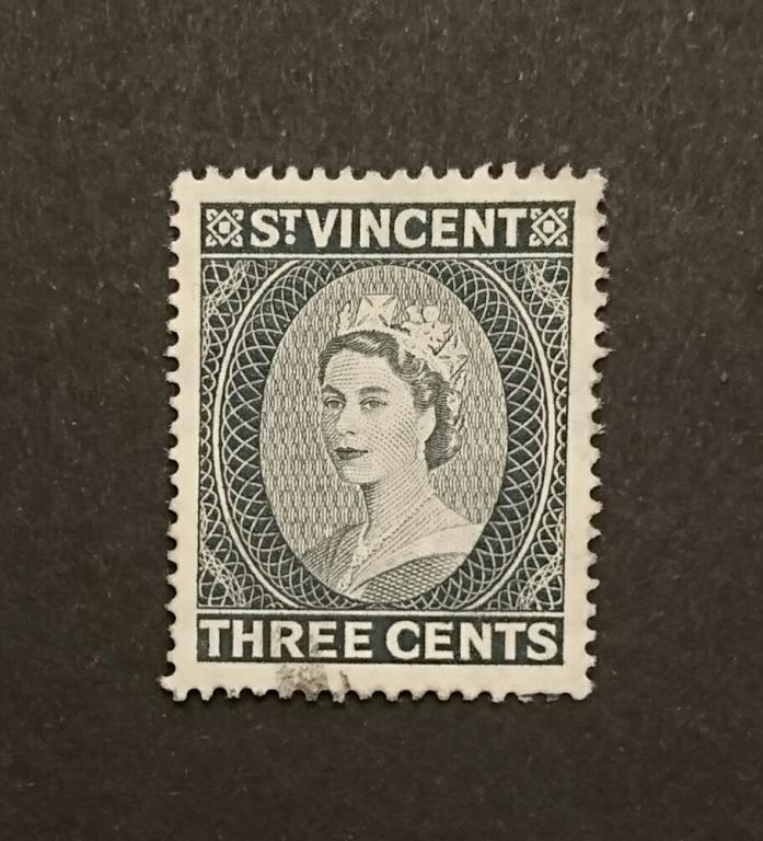 Британские колонии - St Vincent Елизавета II 3с 1955г., SG#191