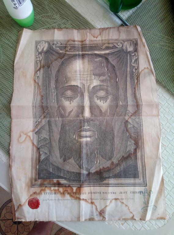 Старинная реликвия VERA EFFIGIES SACRI VULTUS DOMINI NOSTRI JESU CHRISTI HOLY FACE OF JESUS