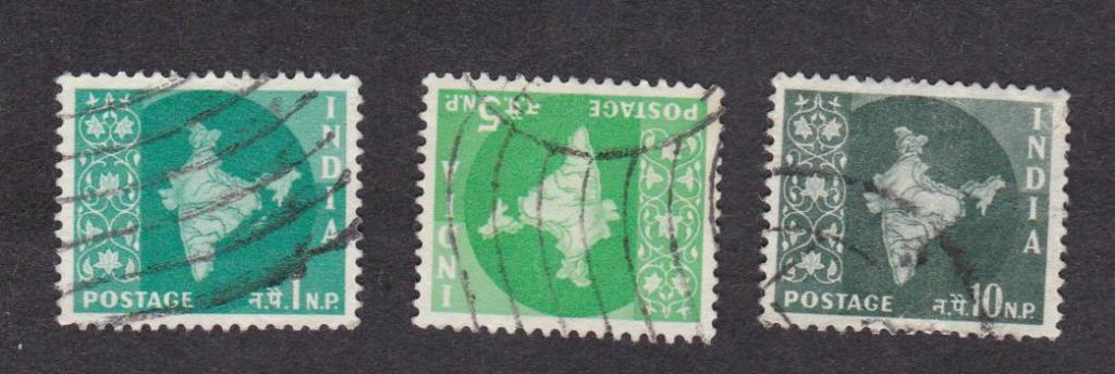 распродажа Индия 1957 Стандарт Карта  (8022)