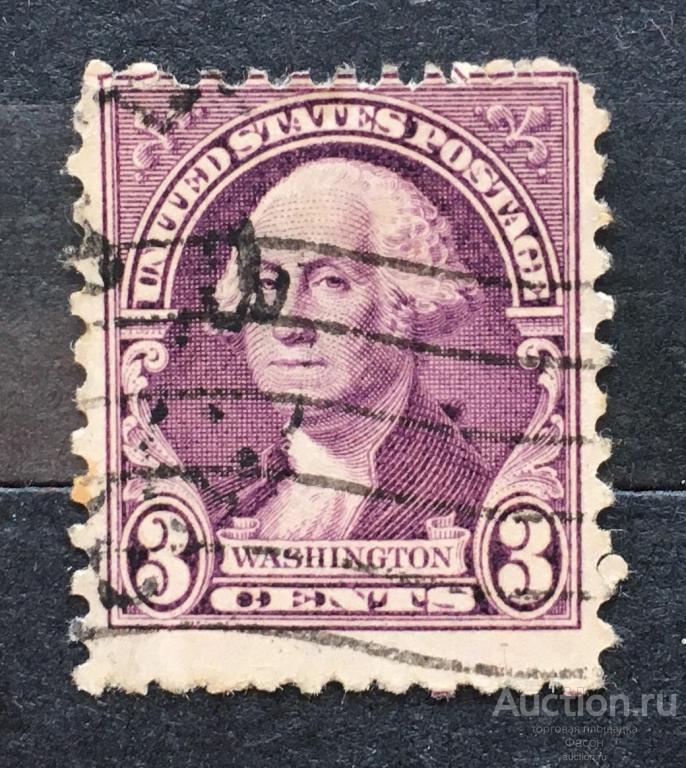 Марка США 1932 Стандарт Президент Джордж Вашингтон