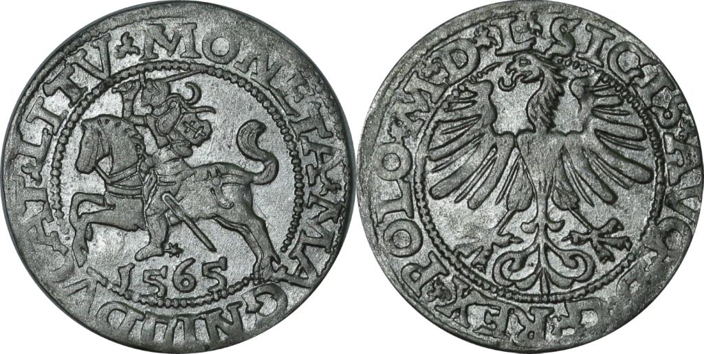 1/2 Гроша 1565 Литва Сигизмунд II UNC