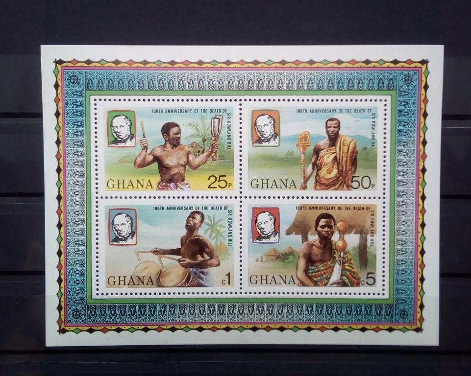Гана 1980. Национальные мотивы. Роуланд Хилл. MNH**