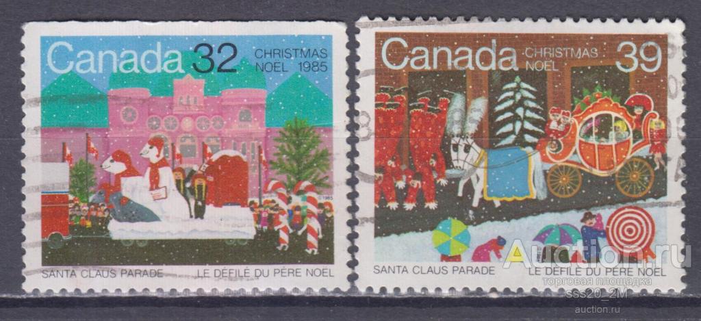 Канада 1985 Рождество парад Санта-Клауса Mi976,978