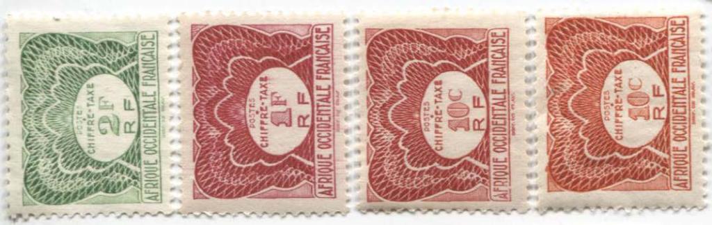 1947.Французская западная африка.4 портомарки.*