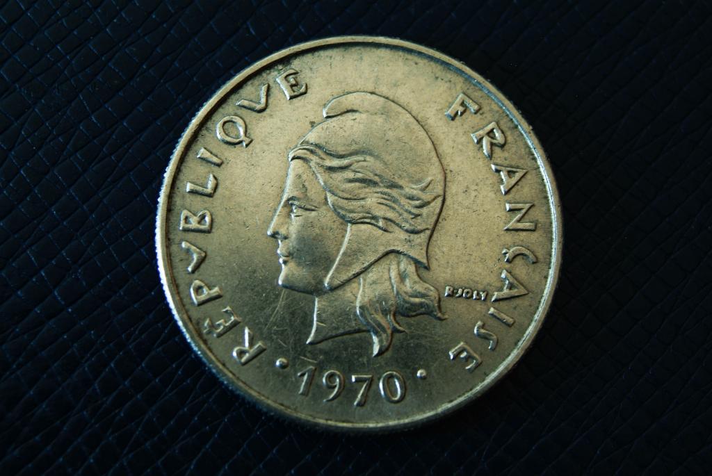 Новые Гебриды 20 франков 1970 КМ 3.1