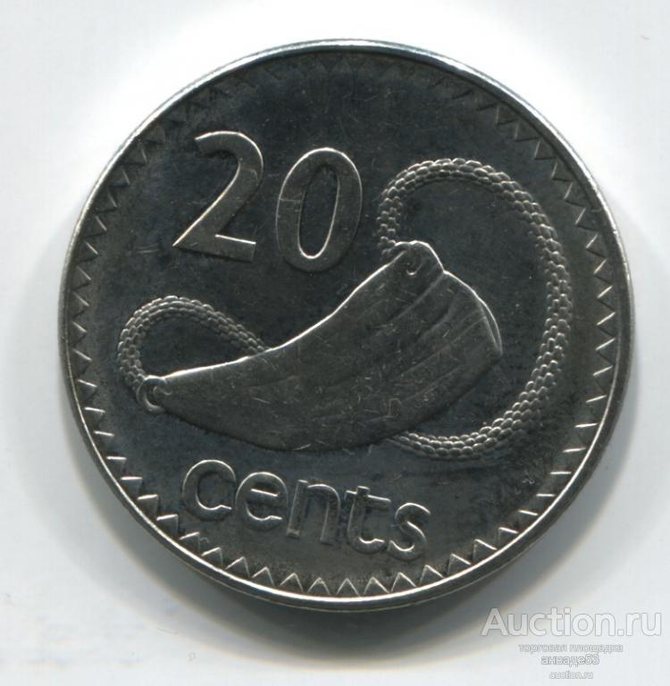 Фиджи 20 центов 2006г.