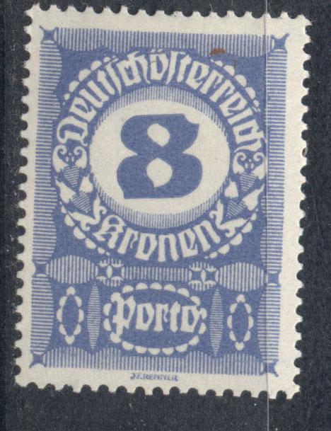 Австрия 1920 г. стандарт служебная   негашеная*