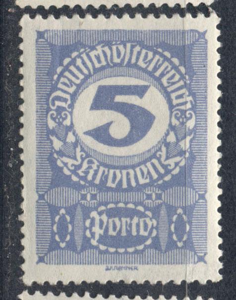 Австрия 1920 г. стандарт служебная   негашеная**