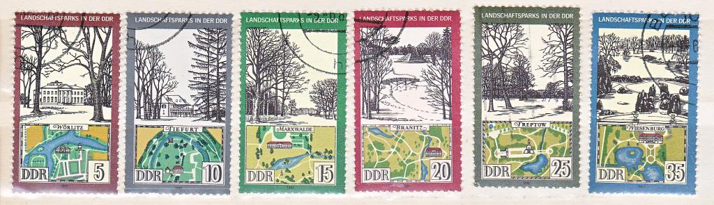 Марки ГДР 1981 Mi № 2611-2616 Национальные парки Серия 6 марок