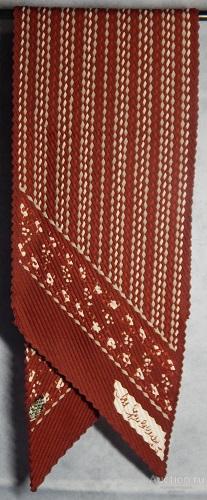 Шарф гофрированный (корич. с красн. отливом), Италия