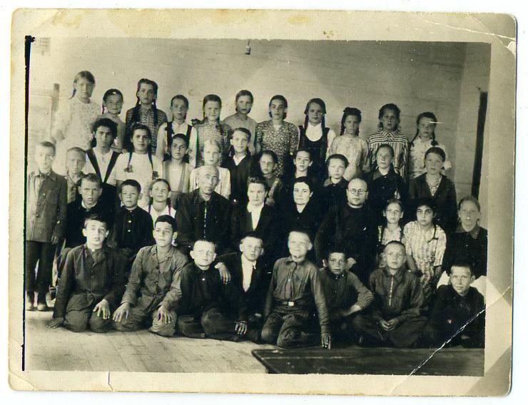 Советский быт Школа школьники класс 9 х 12 см