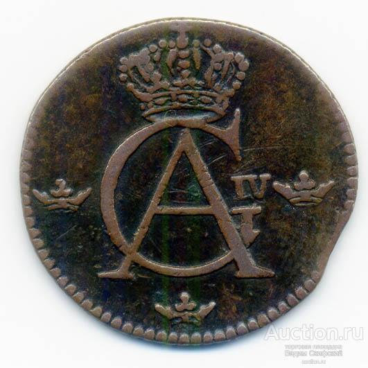 Швеция 1/12 скиллинга 1808 г.
