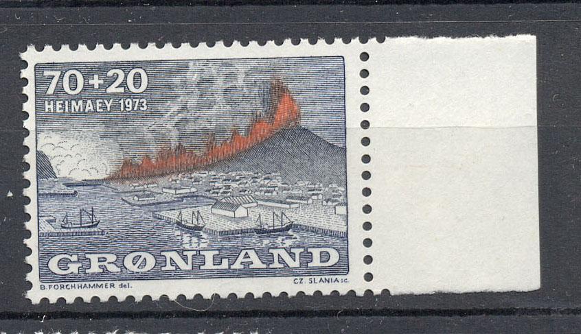 Гренландия 1973 г. Извержение вулкана негашеная**