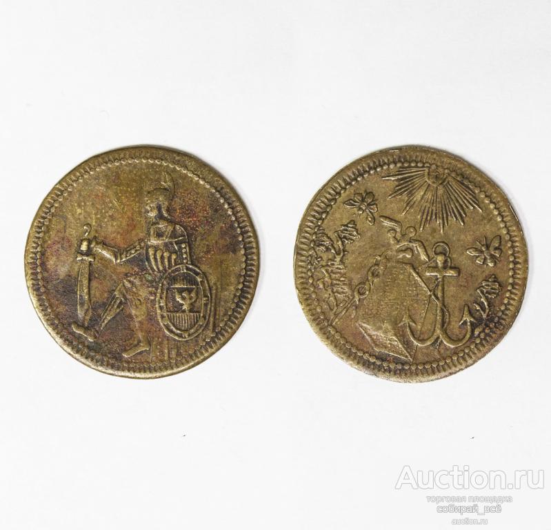 Жетон счетный Воин, якорь