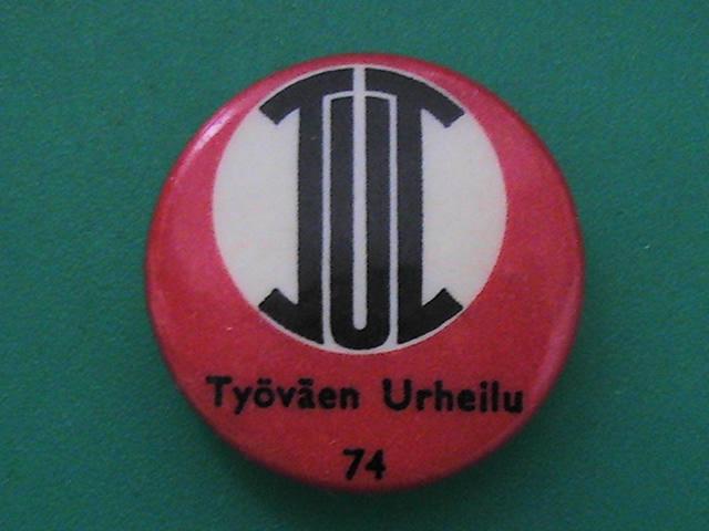 Значок "Tyovaen Urheilu 74". Труд.Спорт.Финляндия.