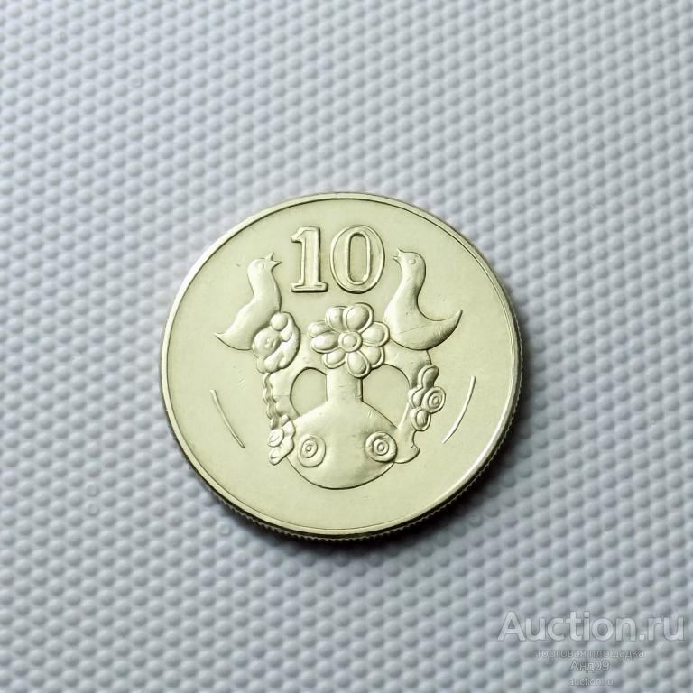 Кипр 10 центов 2002 года (1194а)