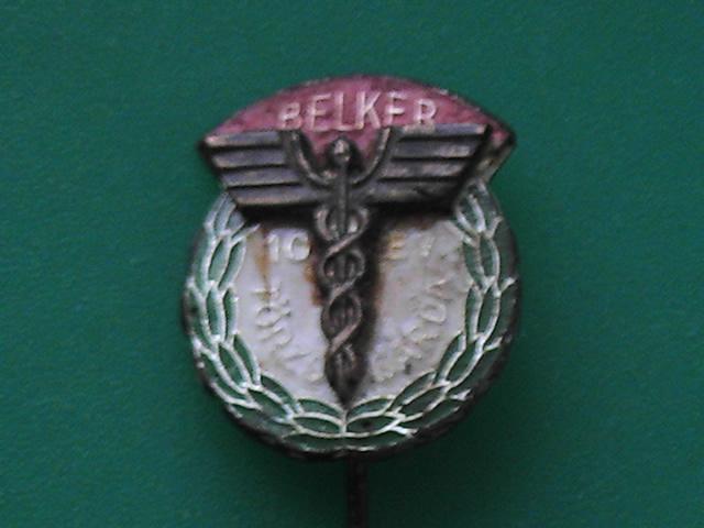 Знак "BELKER.TORZSGARDA". Отличный работник.10 лет.Торговля.Венгрия.Тяжелый.