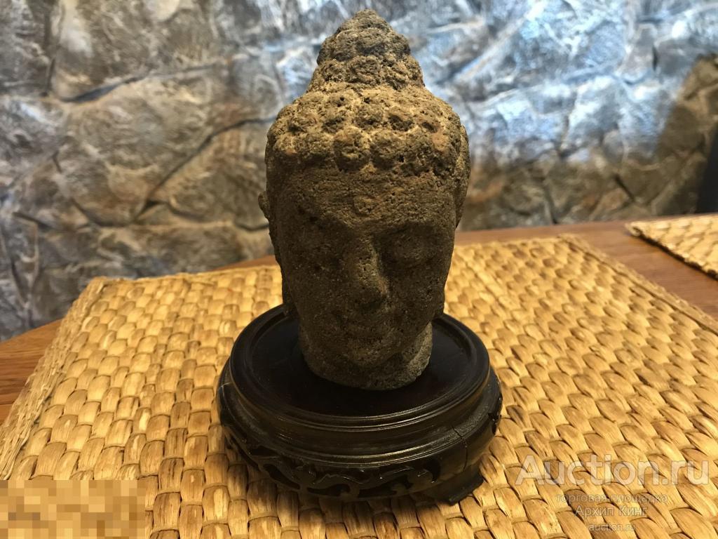 Статуэтка  из камня.Базальт. Будда. Азия. Буддизм. 
