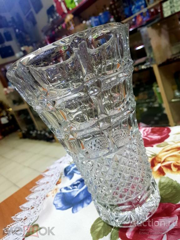 Хрустальная ваза прекрасная елена
