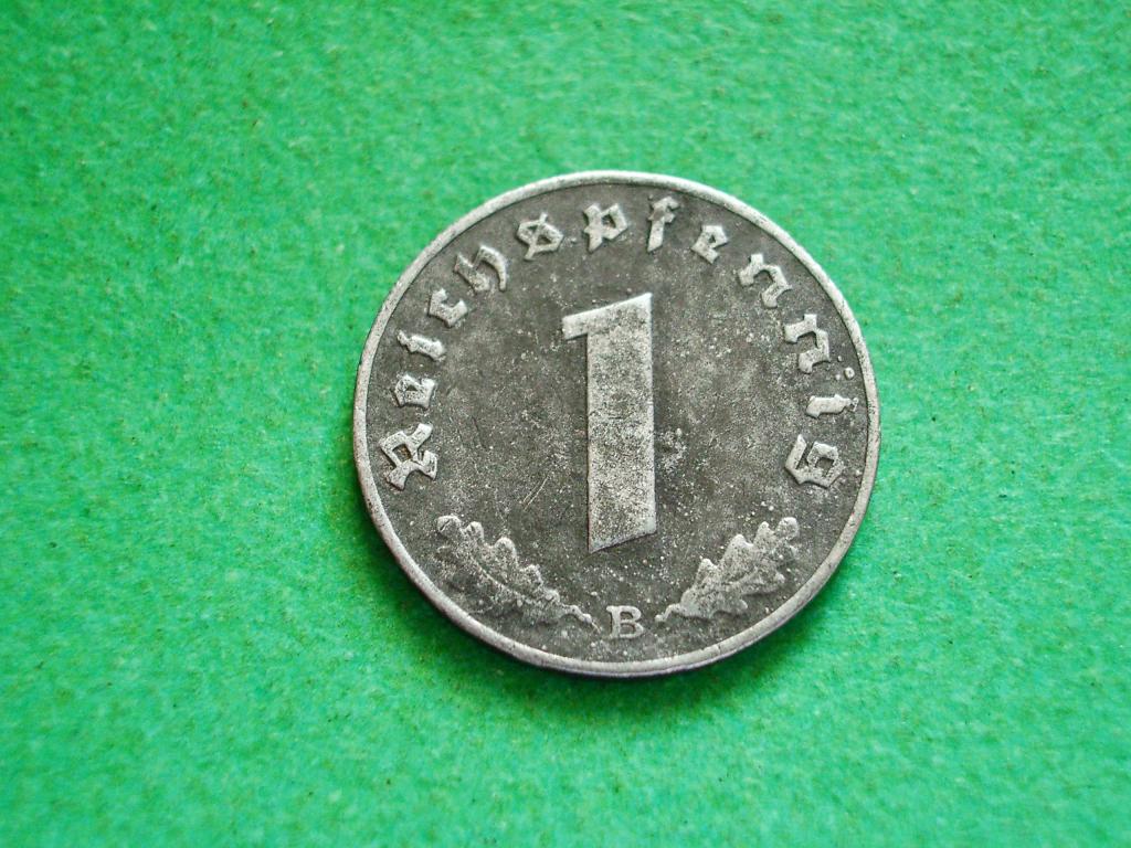Германия. 1 пфенниг 1944 года. В . Приличное коллекционное состояние!