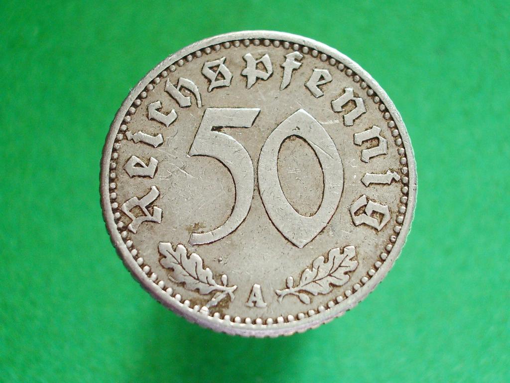 Германия. 50 пфенниг 1940 года. А. Приличное коллекционное состояние!