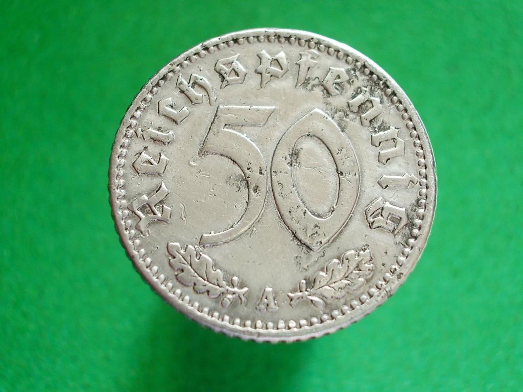 Германия. 50 пфенниг 1941 года. А. Приличное коллекционное состояние!