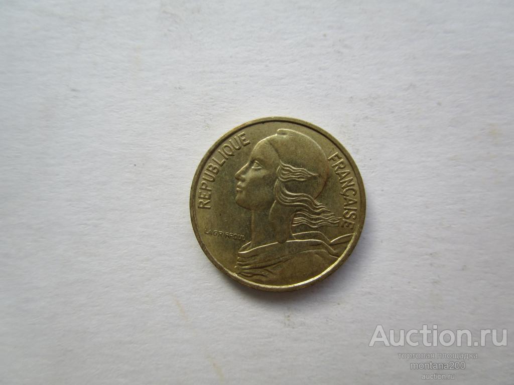 франция 5 сантим 1986