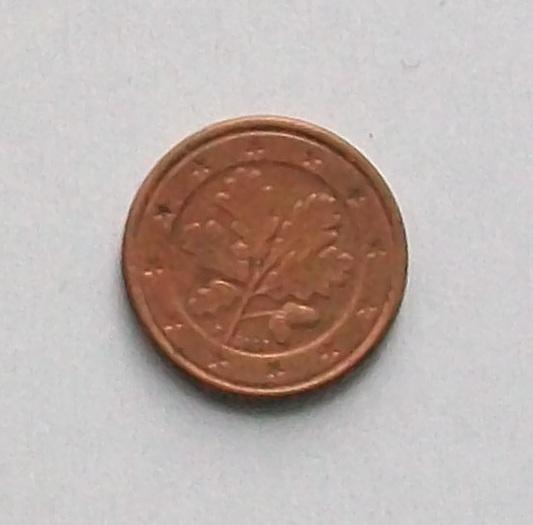 1 Евро цент Германия 2007 год.