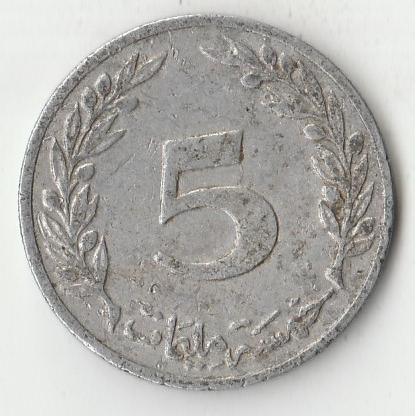 K13115 1983 Тунис 5 миллим 
