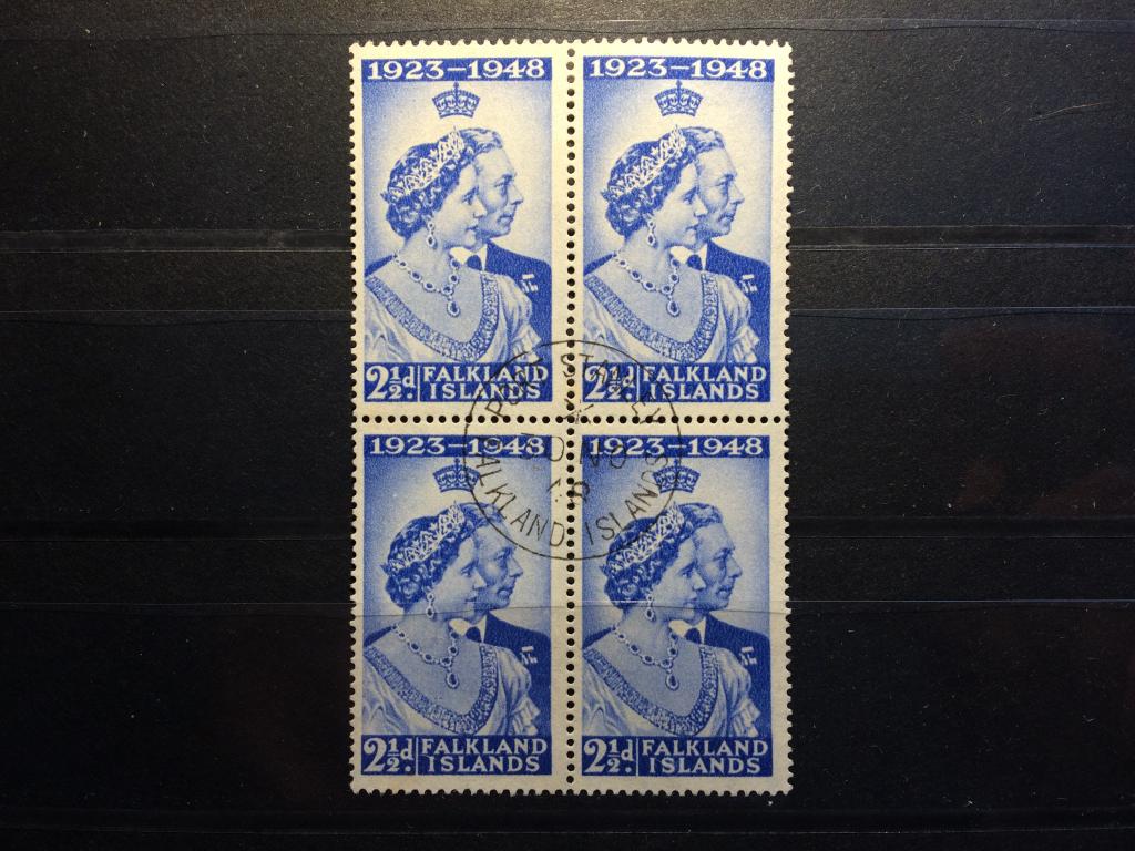 Фолкленды, 1948, гаш., квартблок