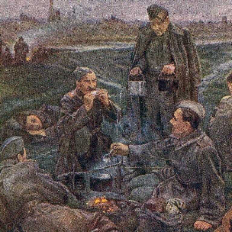 Солдаты у костра