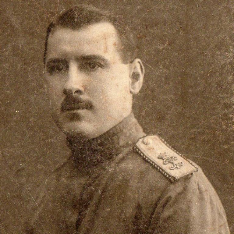 Редкое фото рядового вольноопределяющегося Московского военного госпиталя (?) (77509)