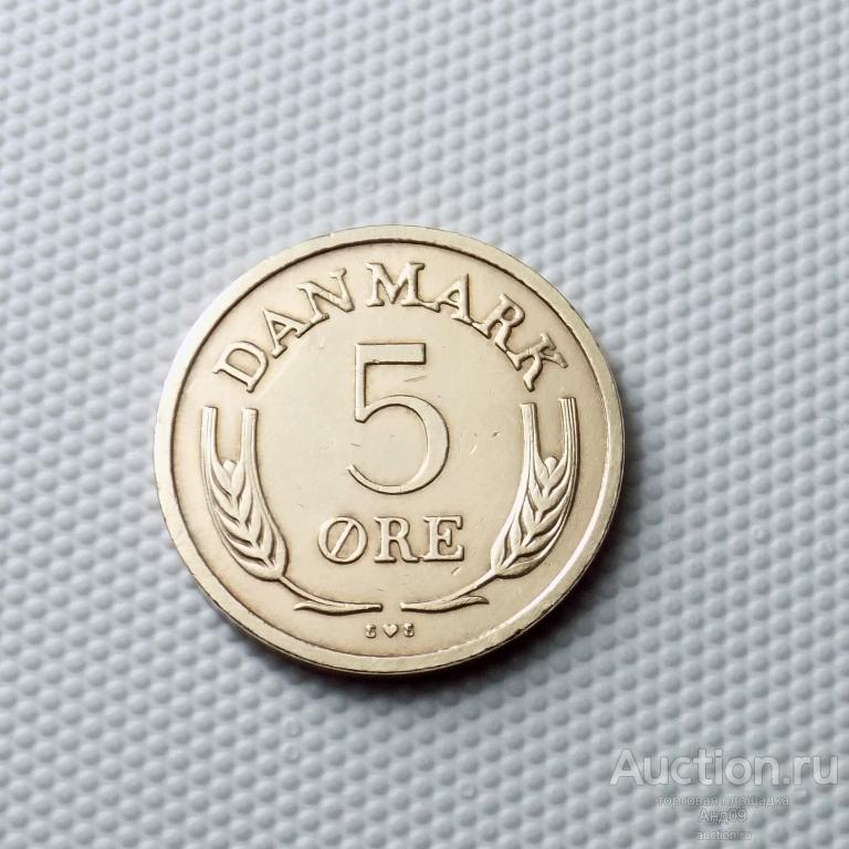 Дания 5 эре 1972 года (1321а)