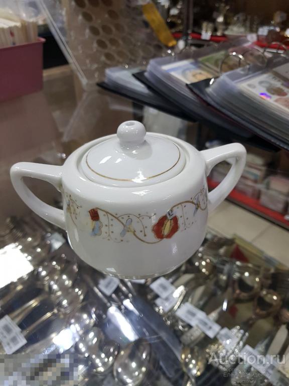 Фарфоровая сахарница Пролетарий МСТА . 