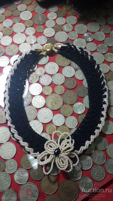 Колье из бисера ручная работа 