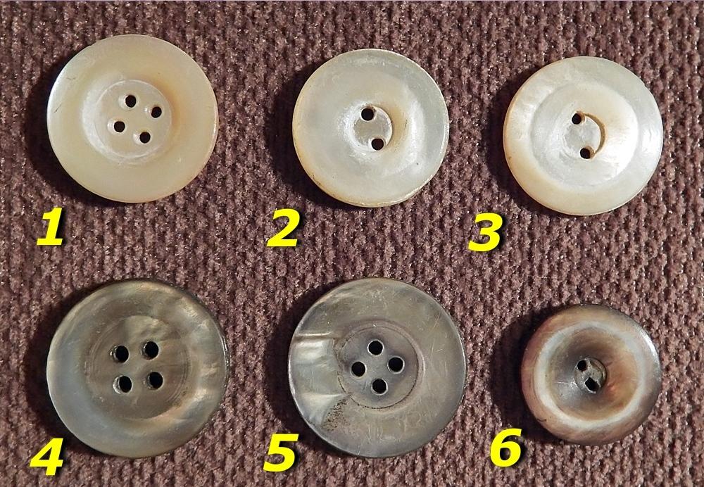 Пуговицы. Натуральный перламутр (№ 2)