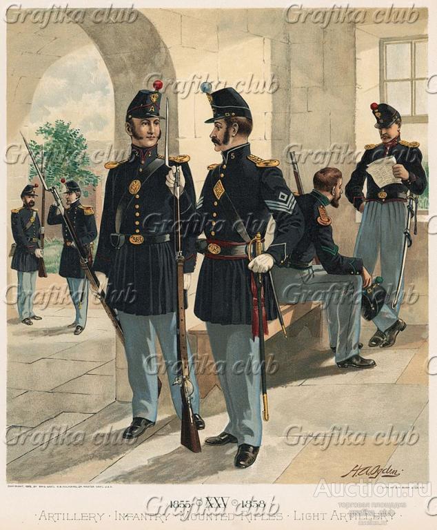 Униформа армии США образца 1855-1858