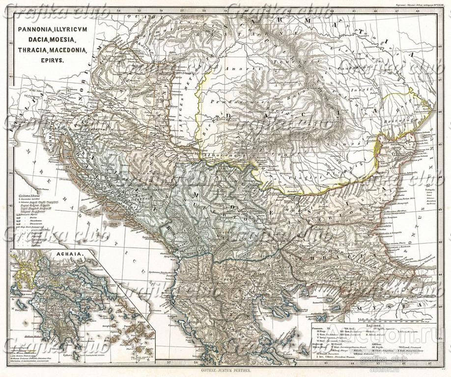 Древняя карта фракия