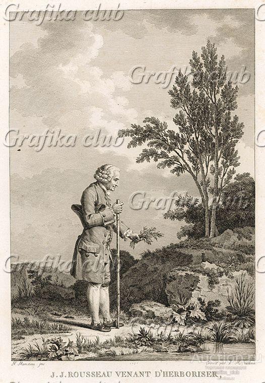 Жан-Жак Руссо, собирающий гербарий в июне 1778