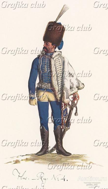 Униформа прусских гусар эпохи Фридриха Великого